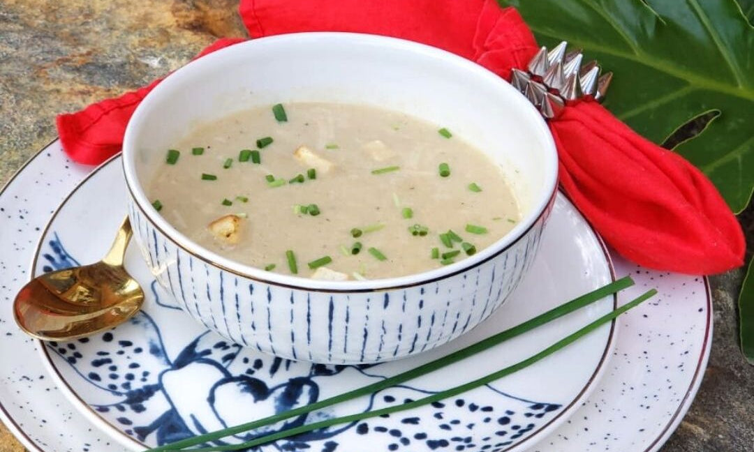 Crema de cebolla de puerro