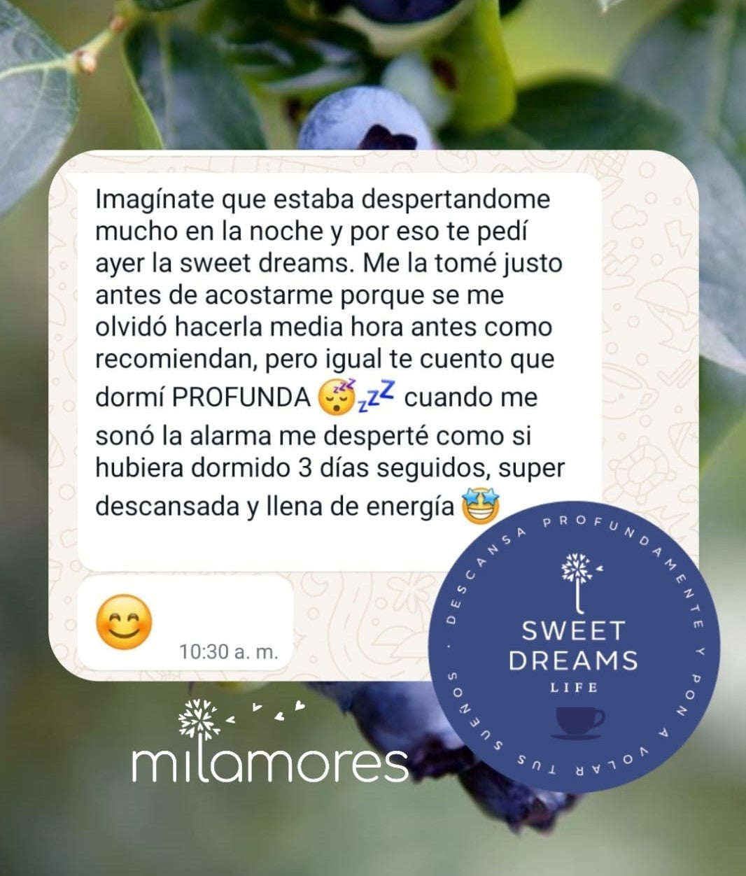 Recuperó su sueño con sweetDreams: Una Noche de Descanso Profundo