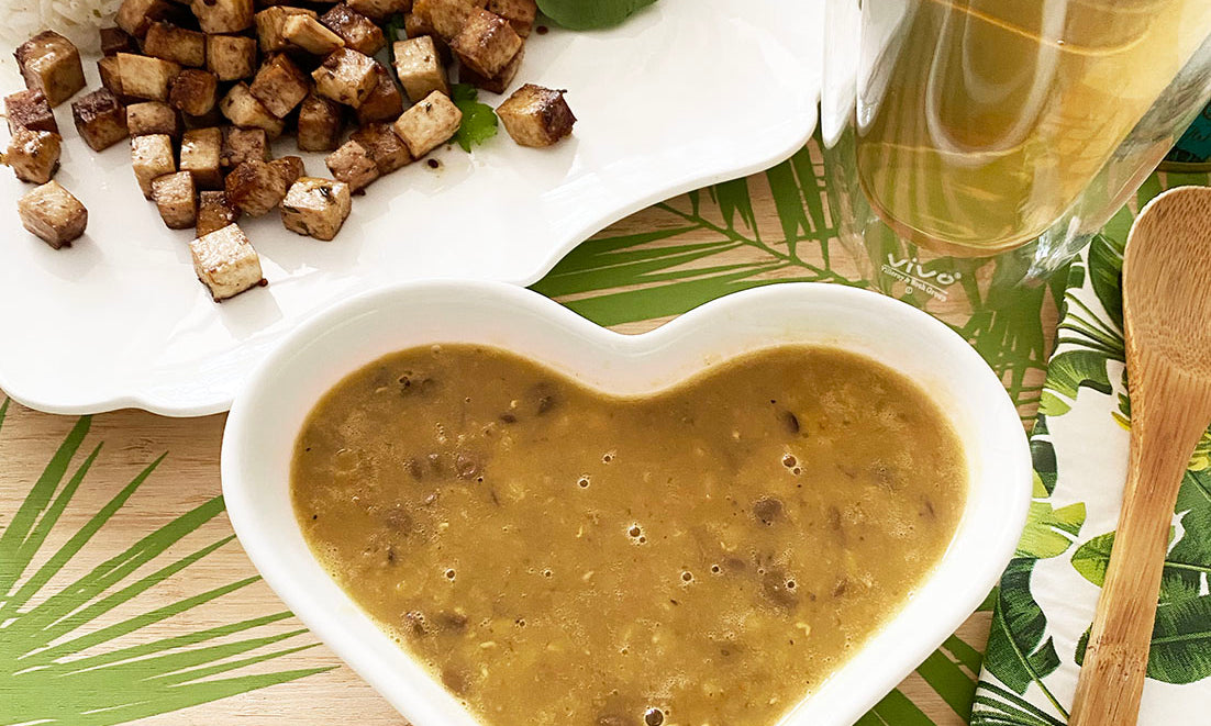 Dhal de coco vegano maridado con Milamores